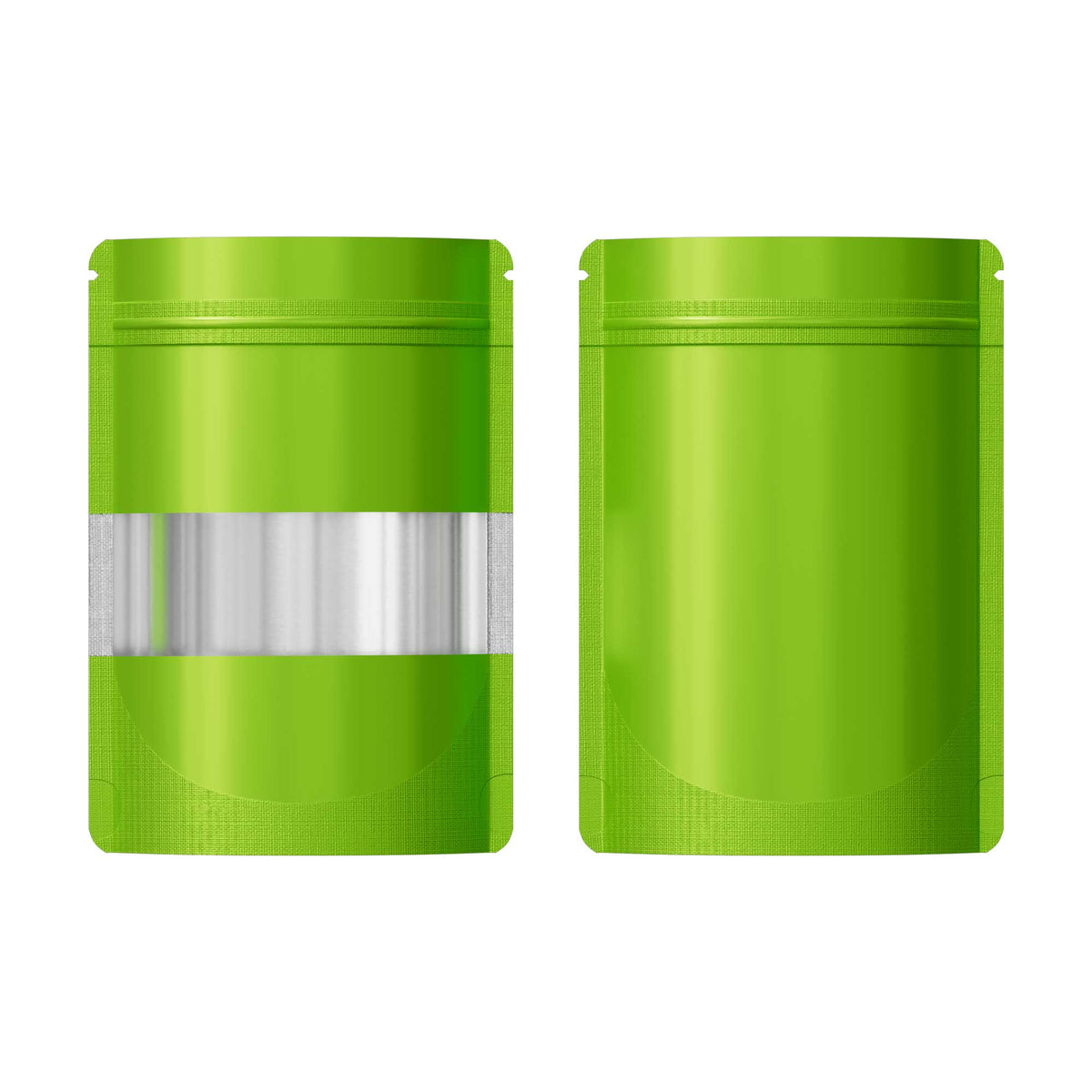 Customizable Matte Frosted Window Mylar Stand Up Zipper Seal Bags (Basic Printing)