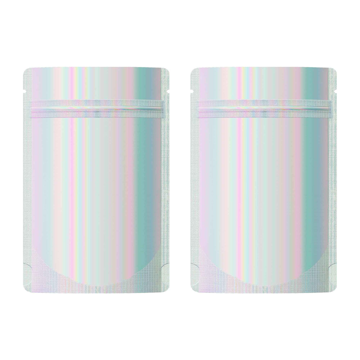 Customizable Diamond Holographic Stand Up Zipper Seal Packaging Bags (Basic Printing)