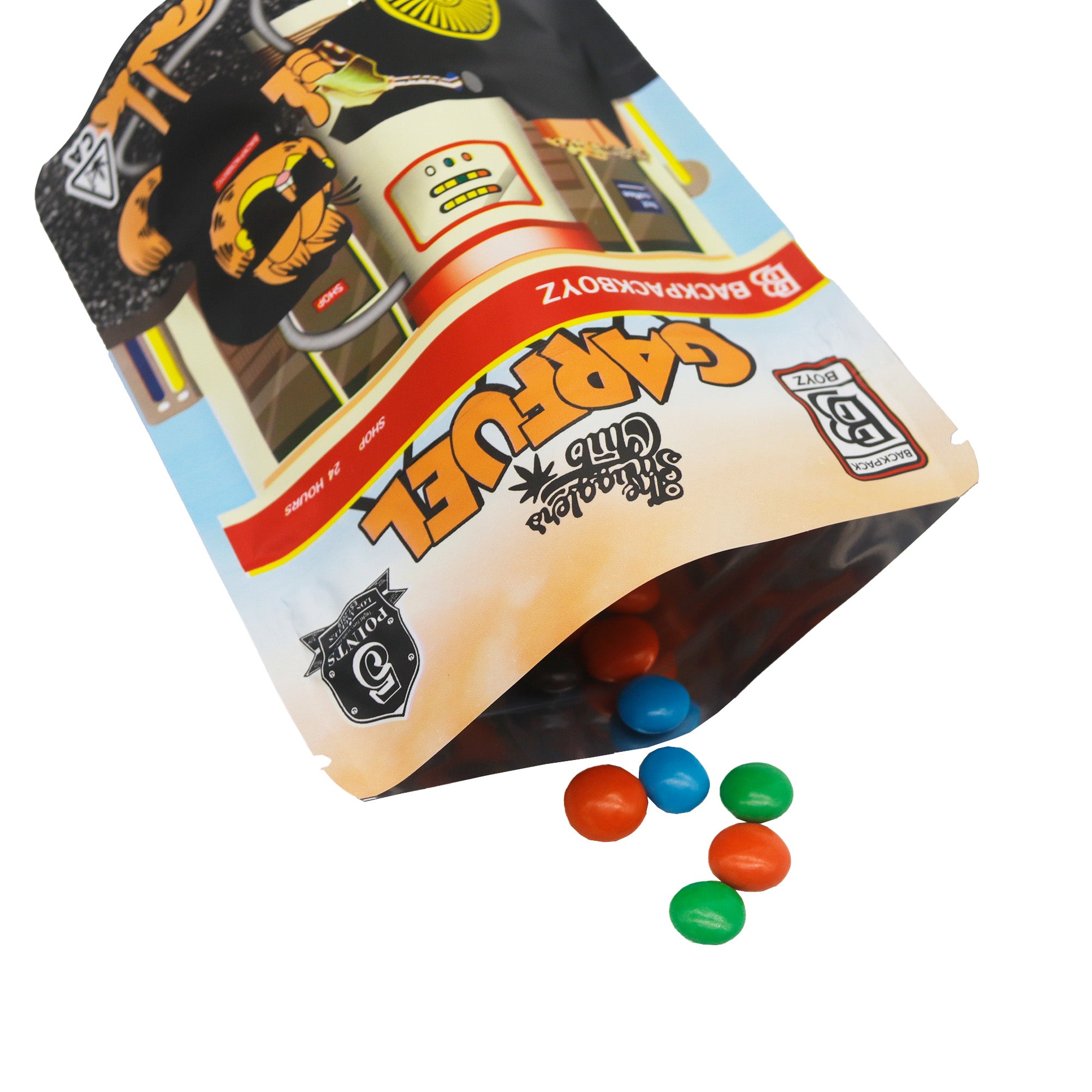 Matte Designed Fuel Design Smell Proof Metallic Foil Stand Strong® Bags