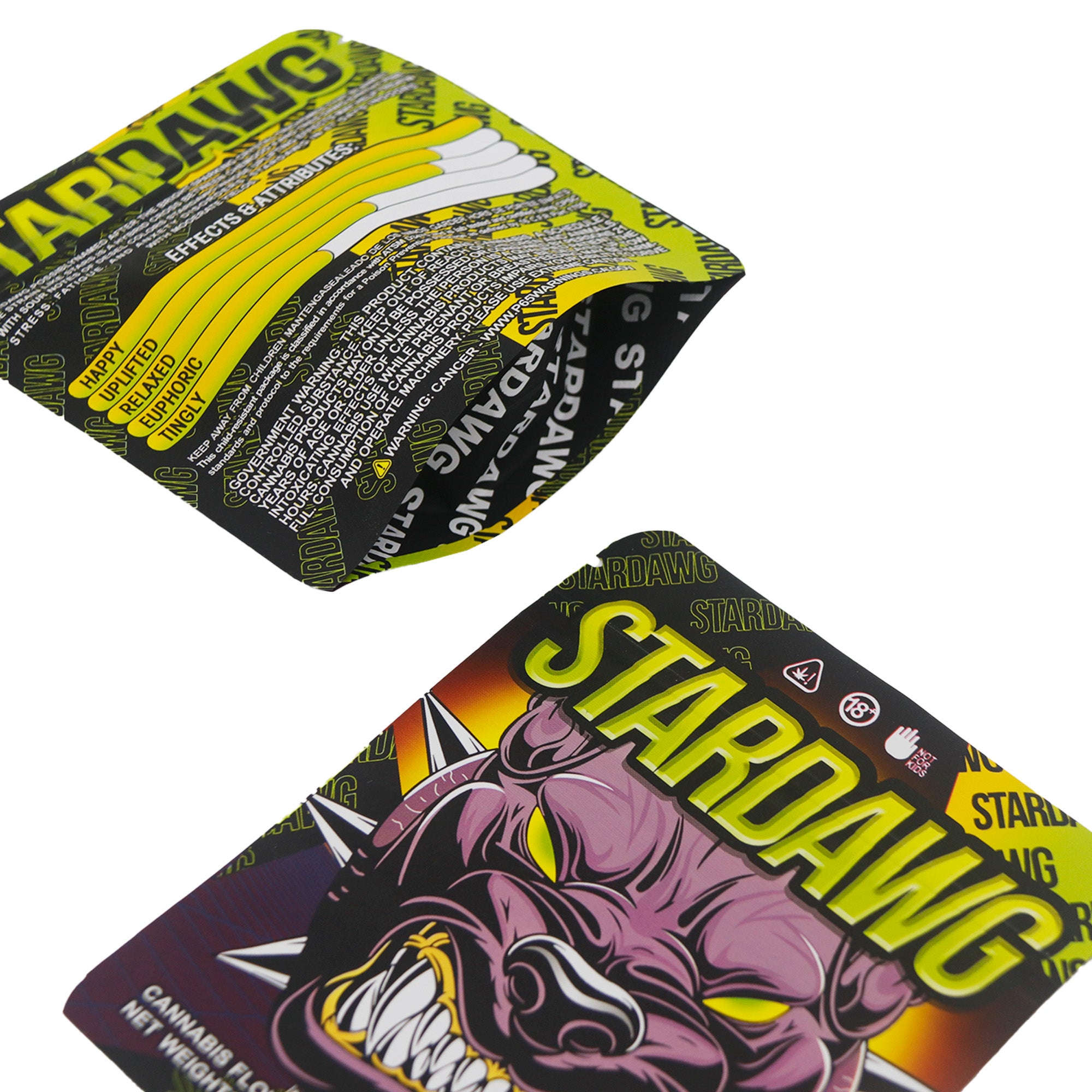 Smooth Matte Design Smell Proof Metallic Foil Stand Strong® Bags