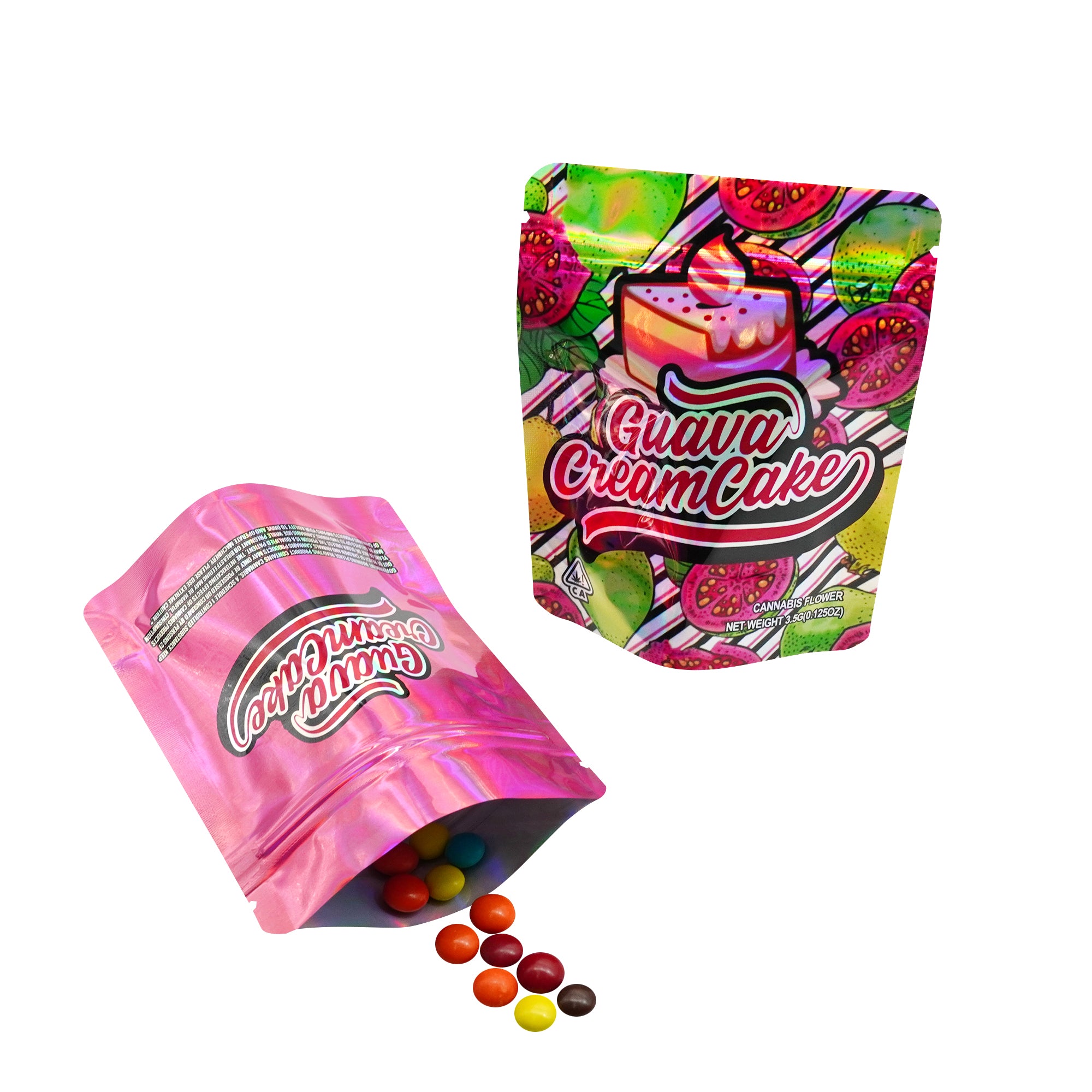 Holographic Street Flavorz Designed Smell Proof Mylar Foil Stand Strong® Bags