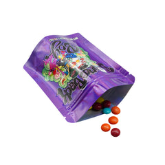 Holographic Pop Smoke Designed Smell Proof Mylar Foil Stand Strong® Bags