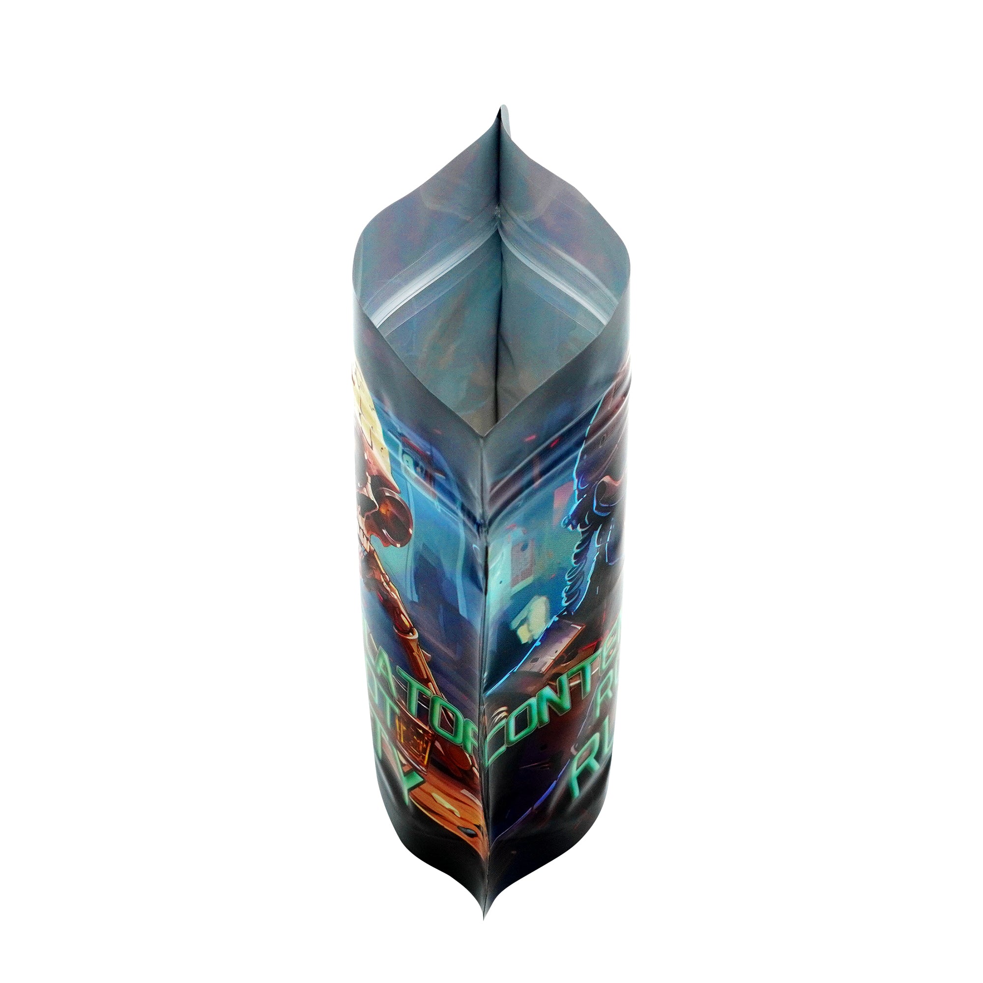 Holographic Beast Designed Smell Proof Mylar Foil Stand Strong® Bags