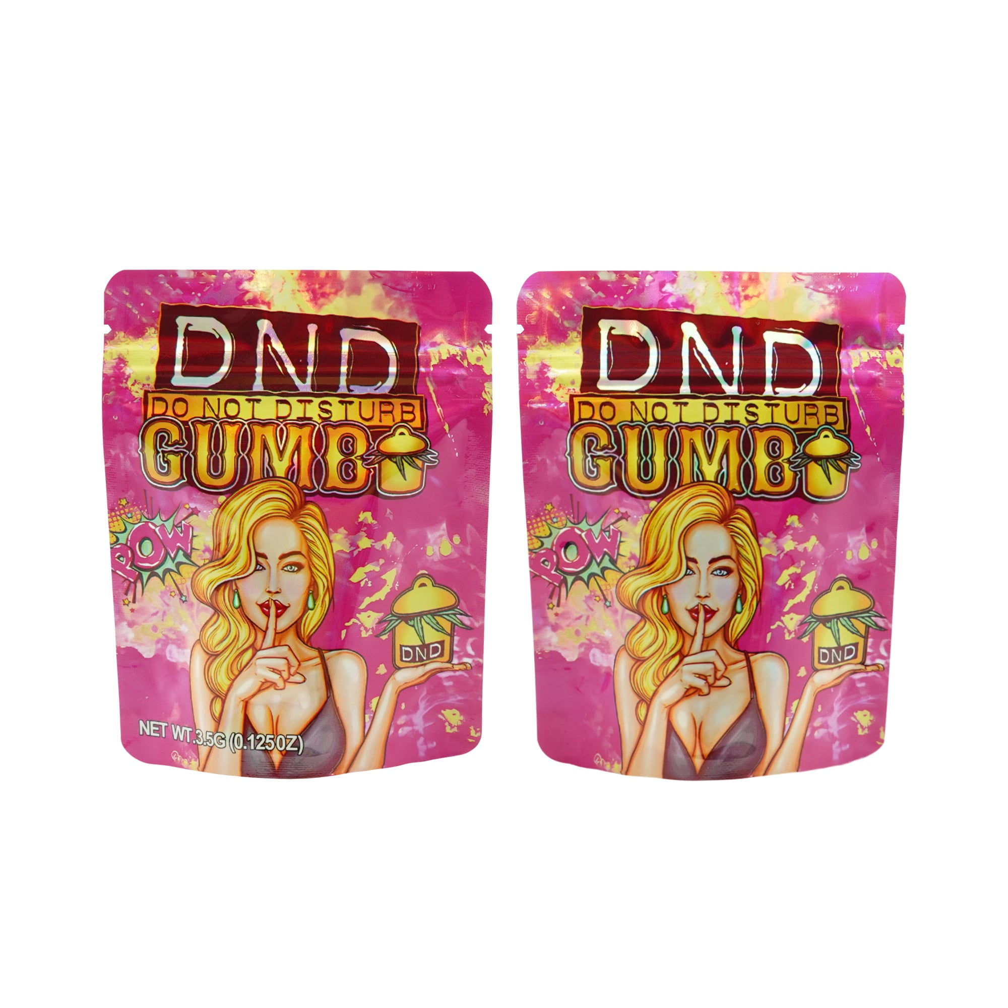 Holographic Designed Smell Proof Metallized Foil Stand Strong® Bags