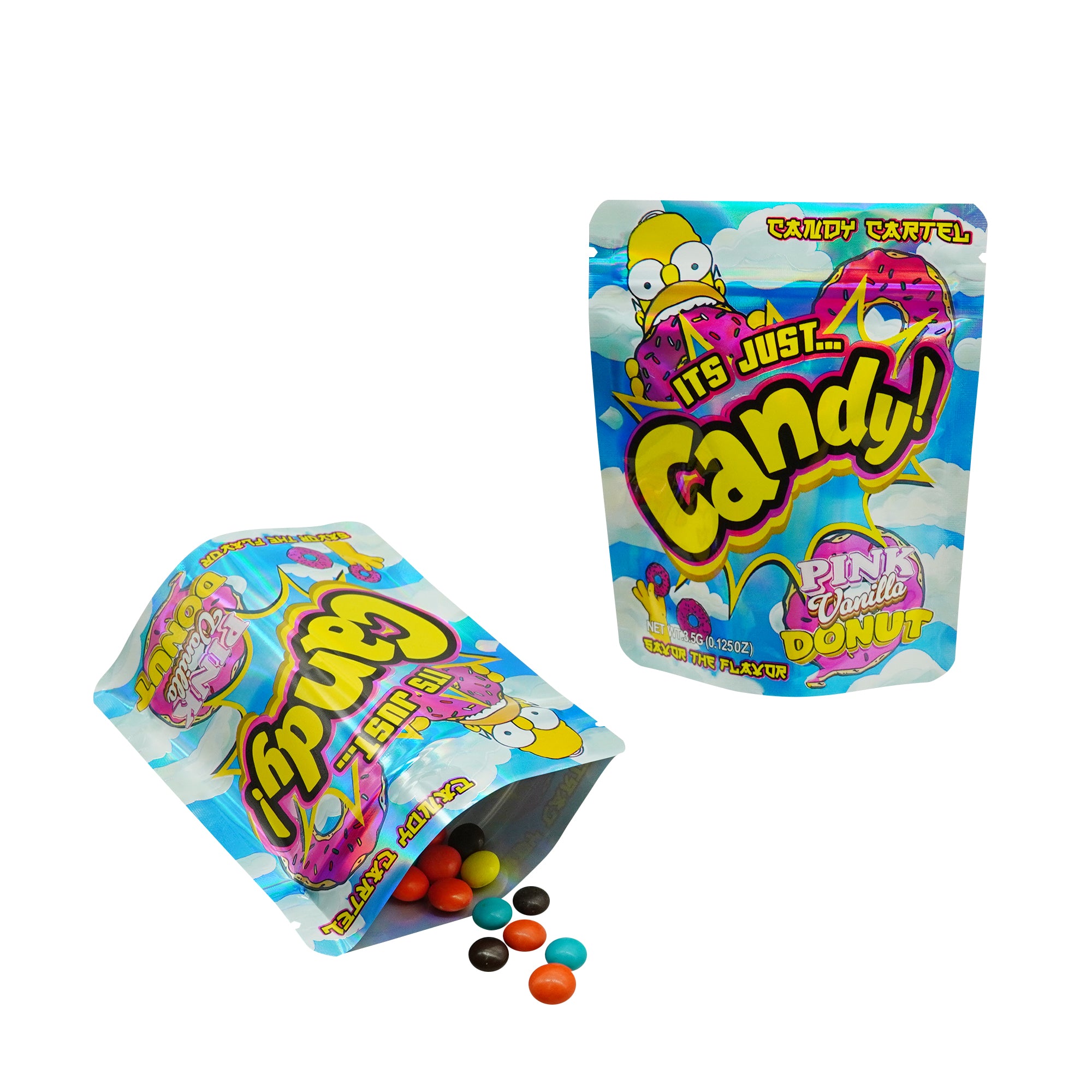 Holographic Assorted Its Just... Designed Smell Proof Metallized Foil Stand Strong® Bags