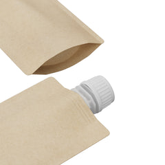Classic Kraft Brown Stand Pouch with Top Wide Mouth Twist Cap