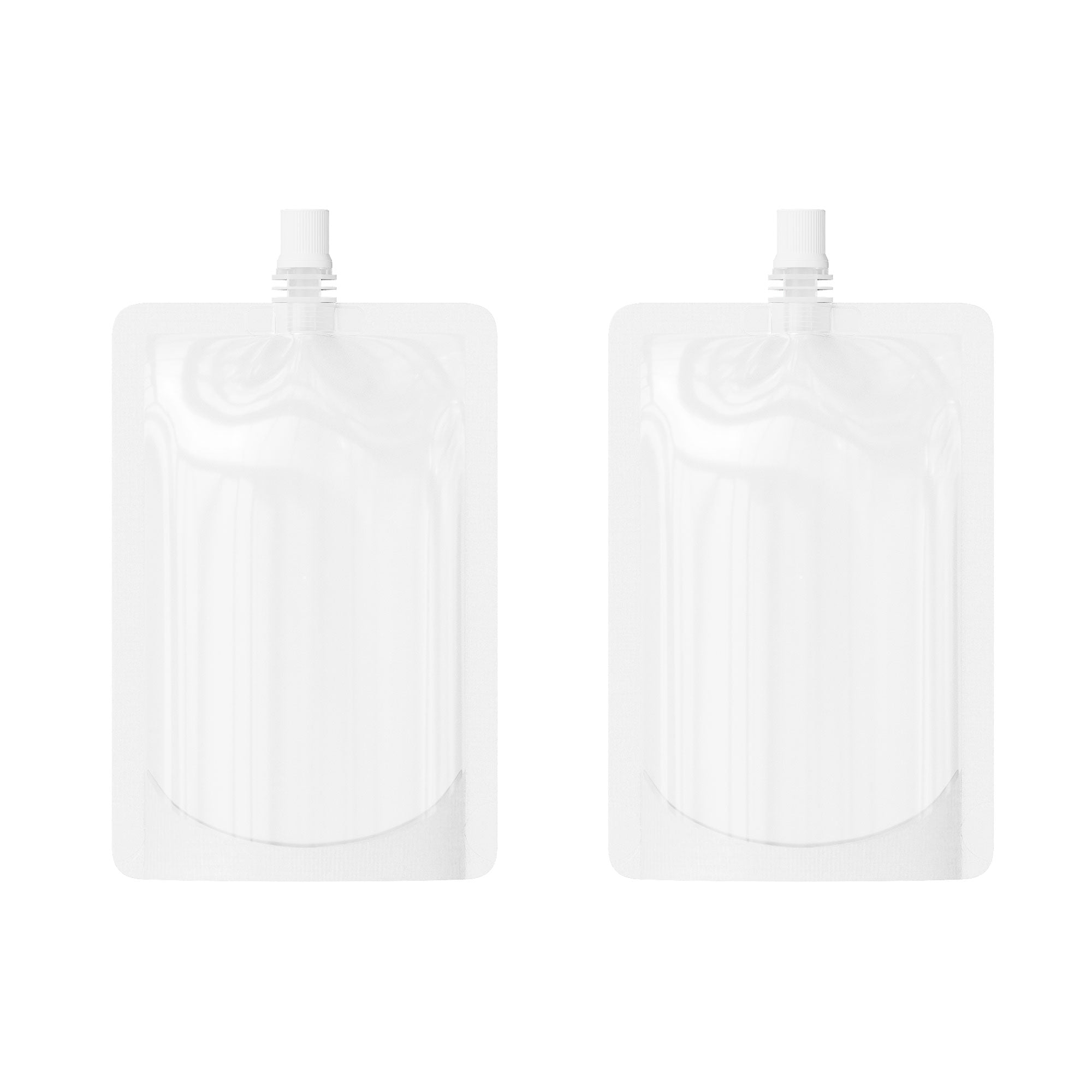 Customizable Glossy Plastic Bottle Pouch with Top Screw Cap Spout (Basic Printing)