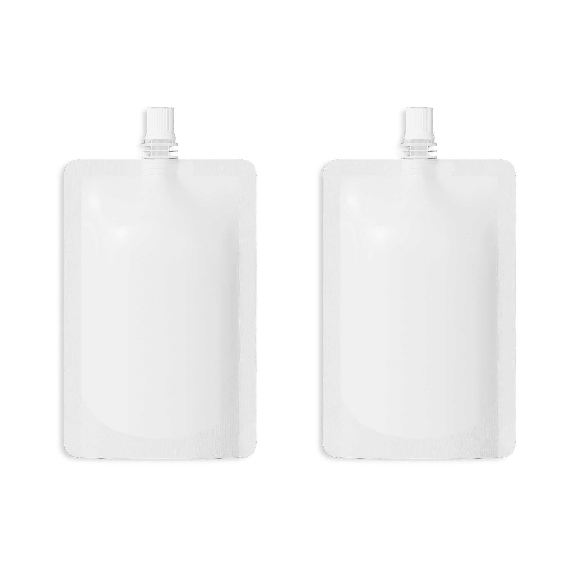 Customizable Glossy Plastic Bottle Pouch with Top Screw Cap Spout (Basic Printing)