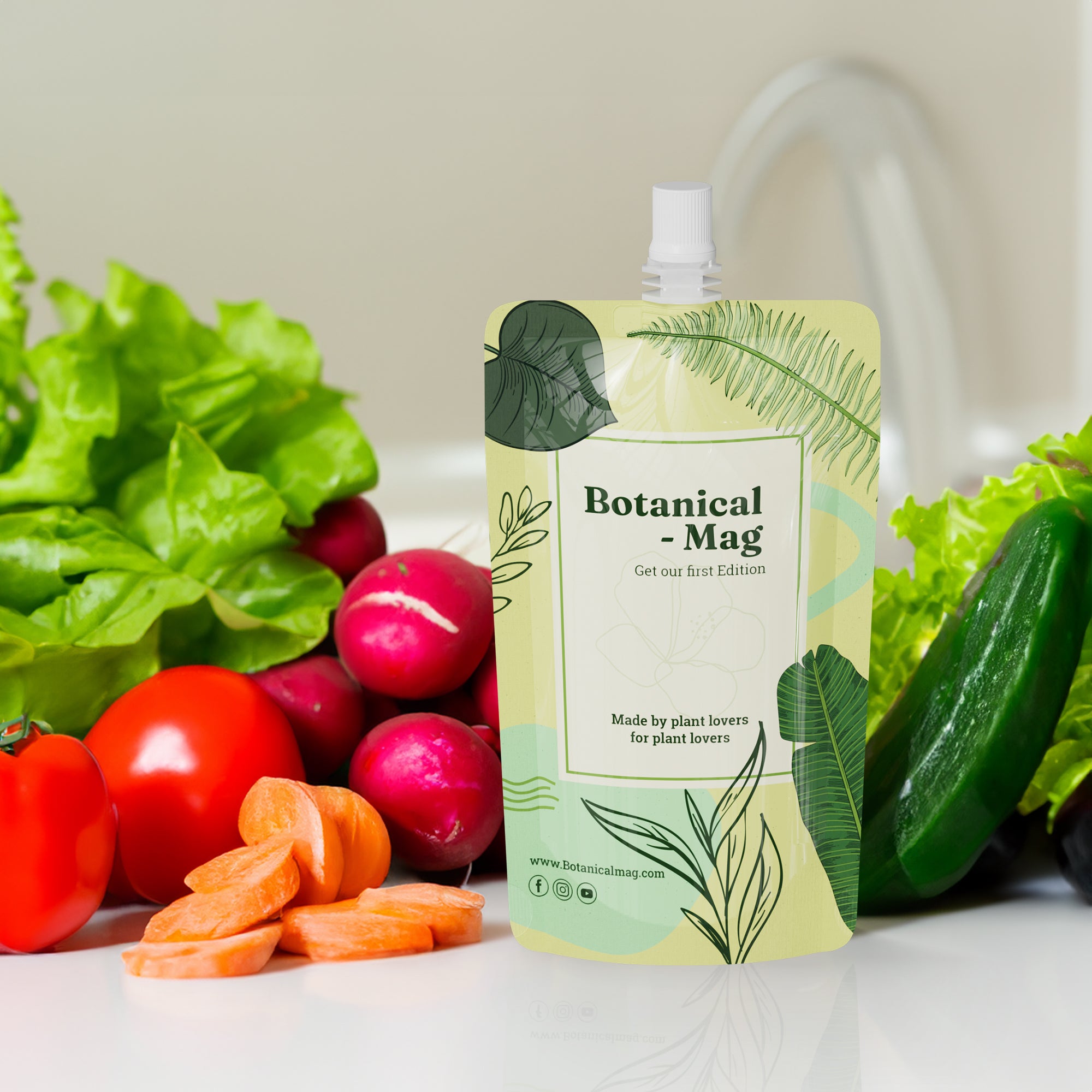 Customizable Matte Aluminum Bottle Pouch with Top Screw Cap Spout (Full Customization)