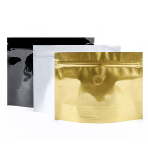 Double-Sided Glossy Horizontal Mylar StandStrong™ Coffee Valve Bags