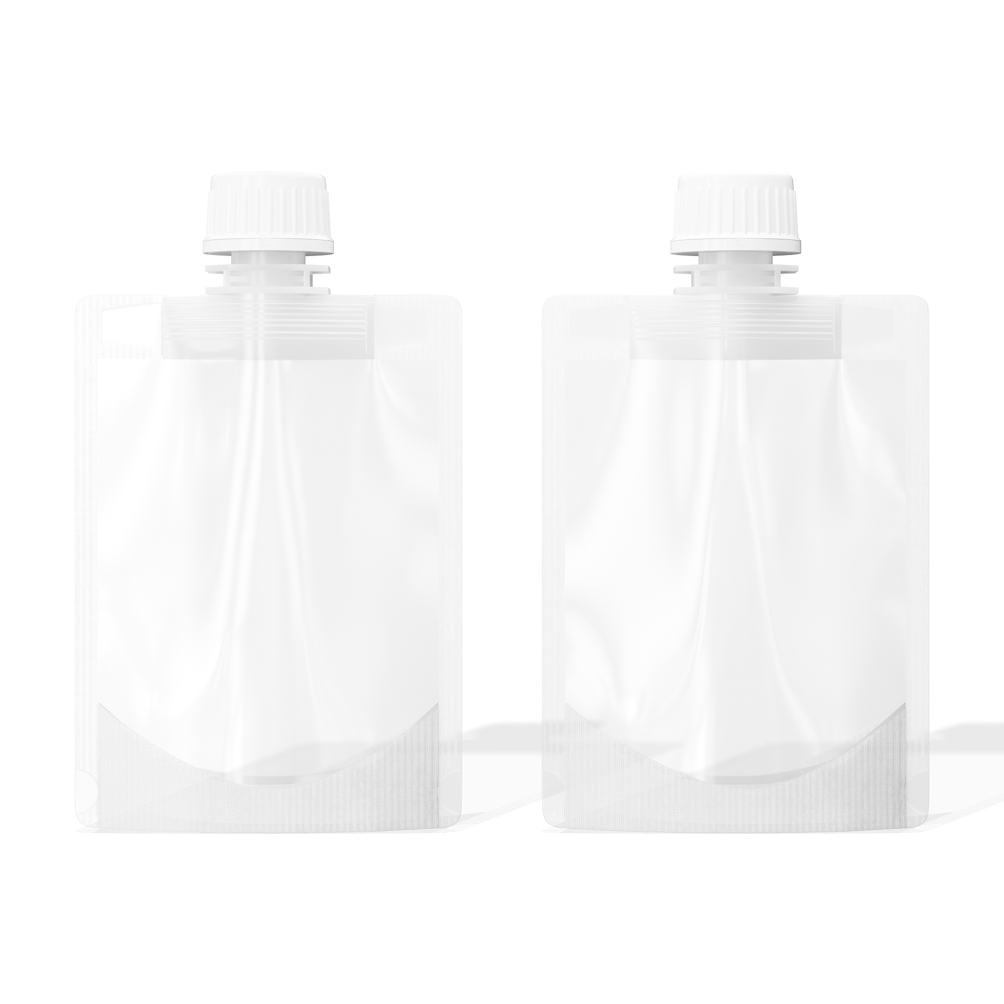 Frosted Translucent Stand Pouch with Top Wide Mouth Twist Cap