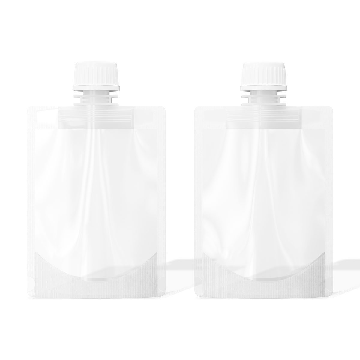 Frosted Translucent Stand Pouch with Top Wide Mouth Twist Cap