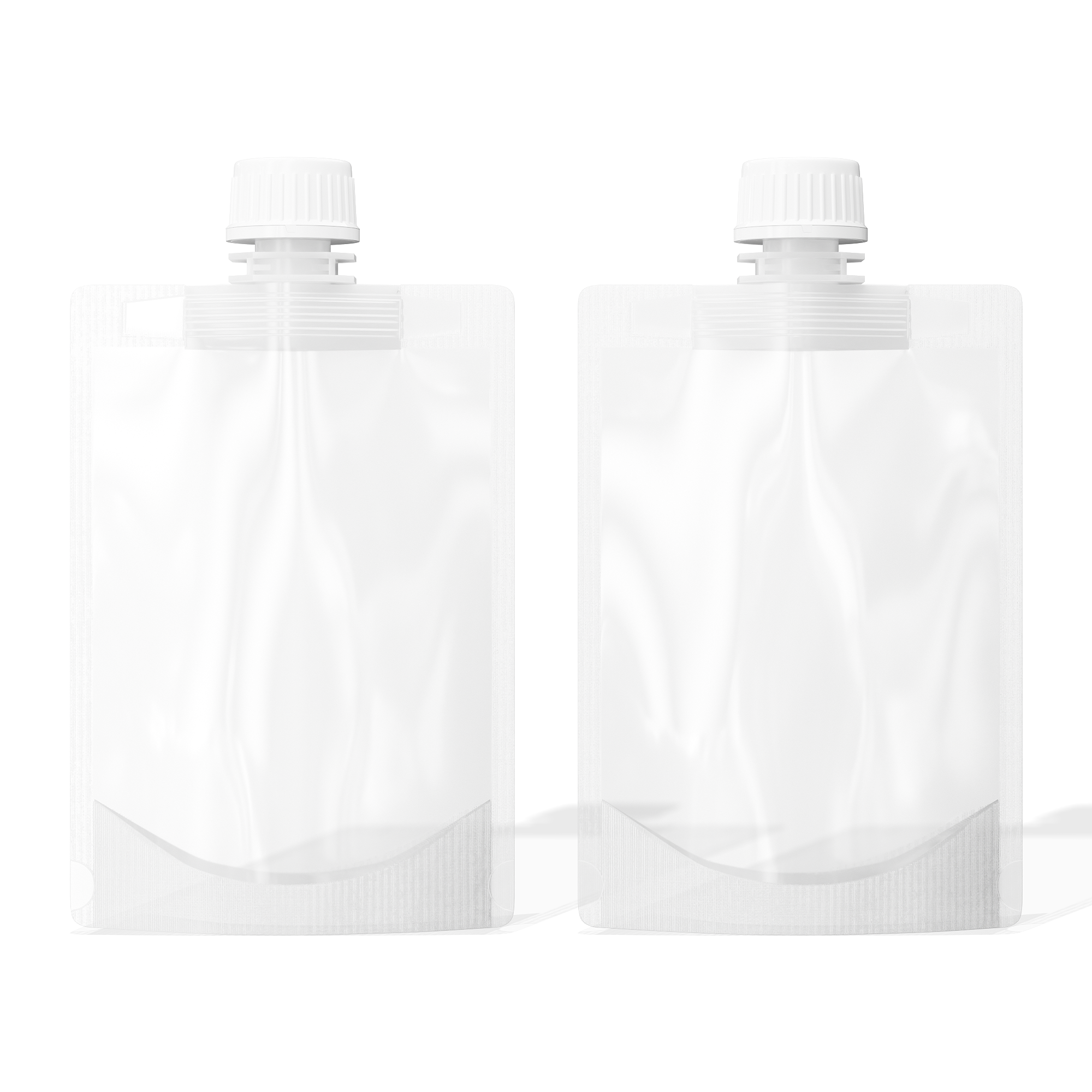 Frosted Translucent Stand Pouch with Top Wide Mouth Twist Cap