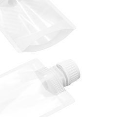 Frosted Translucent Stand Pouch with Top Wide Mouth Twist Cap