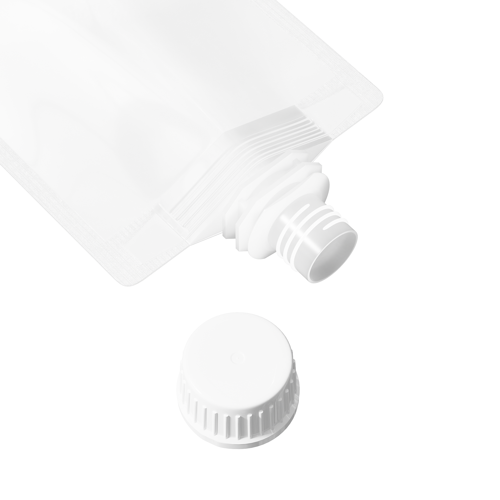 Frosted Translucent Stand Pouch with Top Wide Mouth Twist Cap