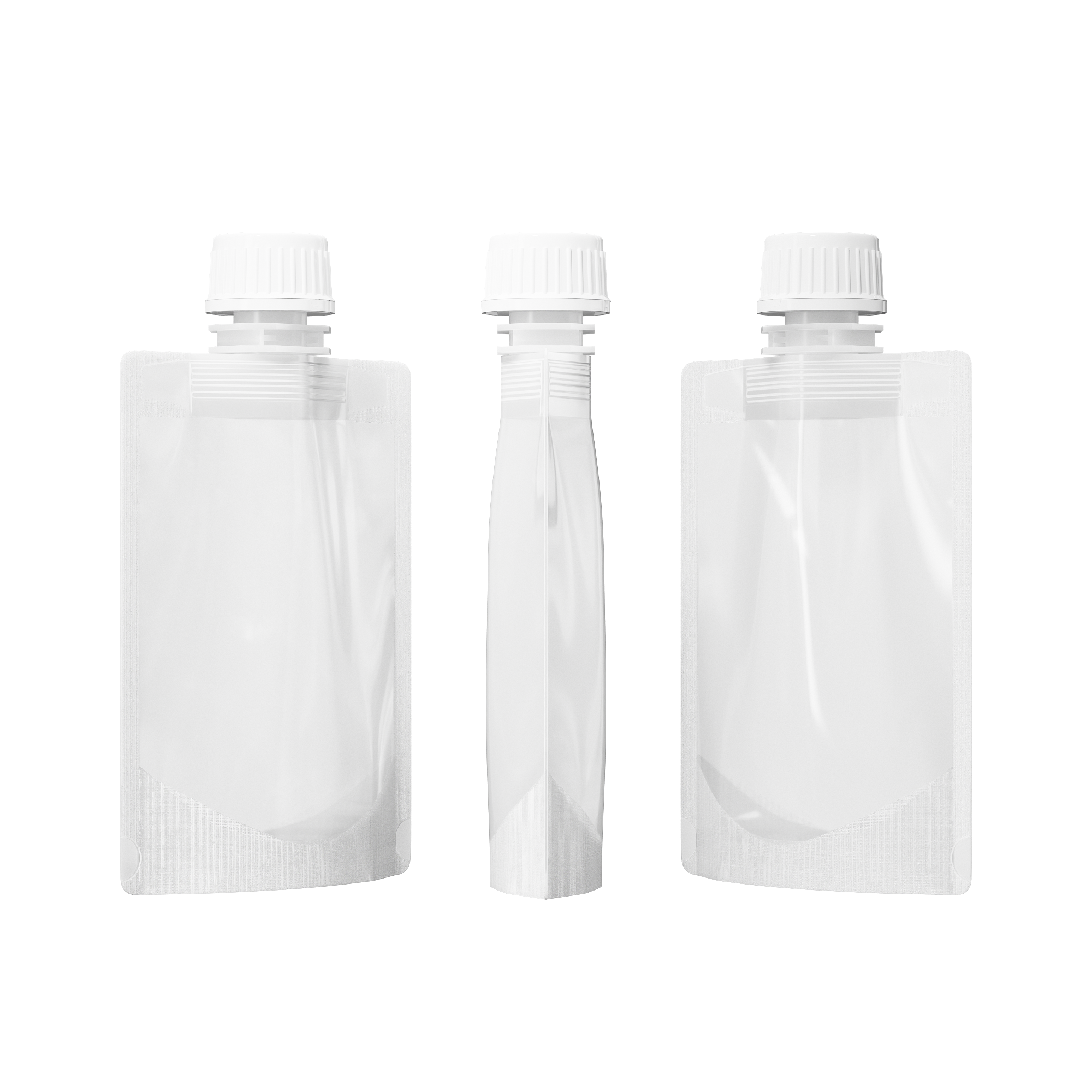 Frosted Translucent Stand Pouch with Top Wide Mouth Twist Cap