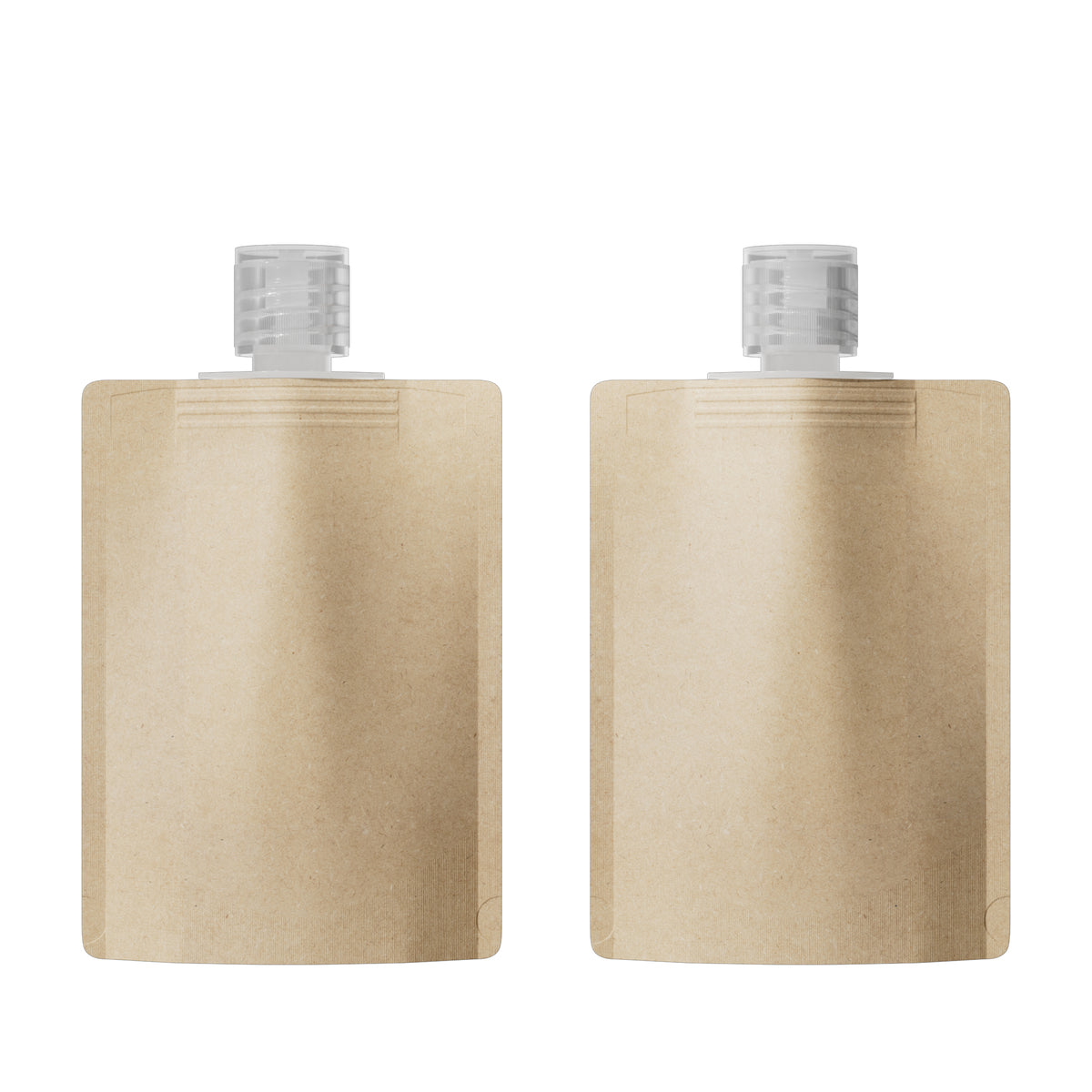 Classic Kraft Brown Stand Pouch with Top Wide Mouth Flip Top Cap