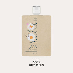 Customizable Classic Kraft Bottle Pouch with Top Wide Mouth Flip Top Cap (Full Customization)