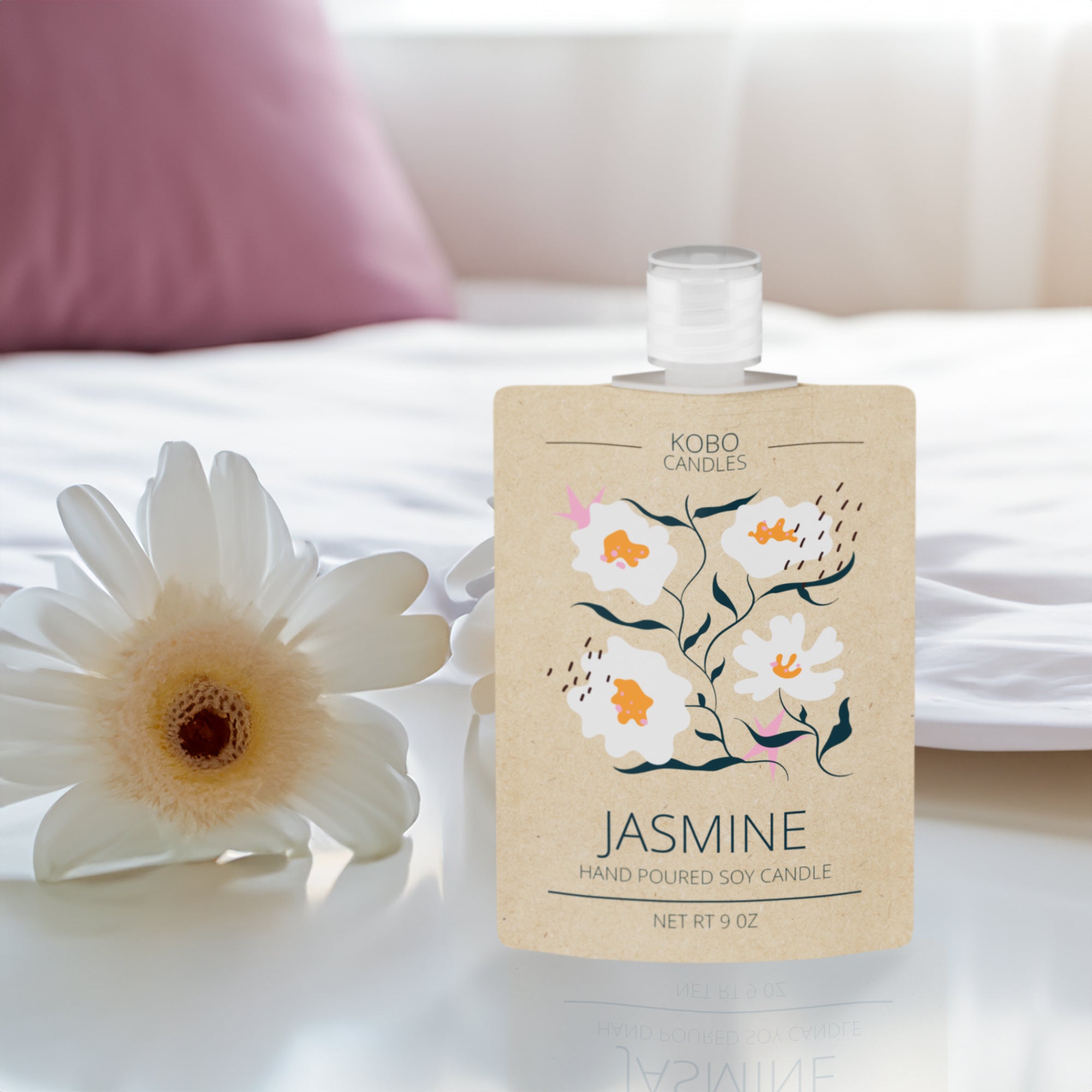 Customizable Classic Kraft Bottle Pouch with Top Wide Mouth Flip Top Cap (Full Customization)