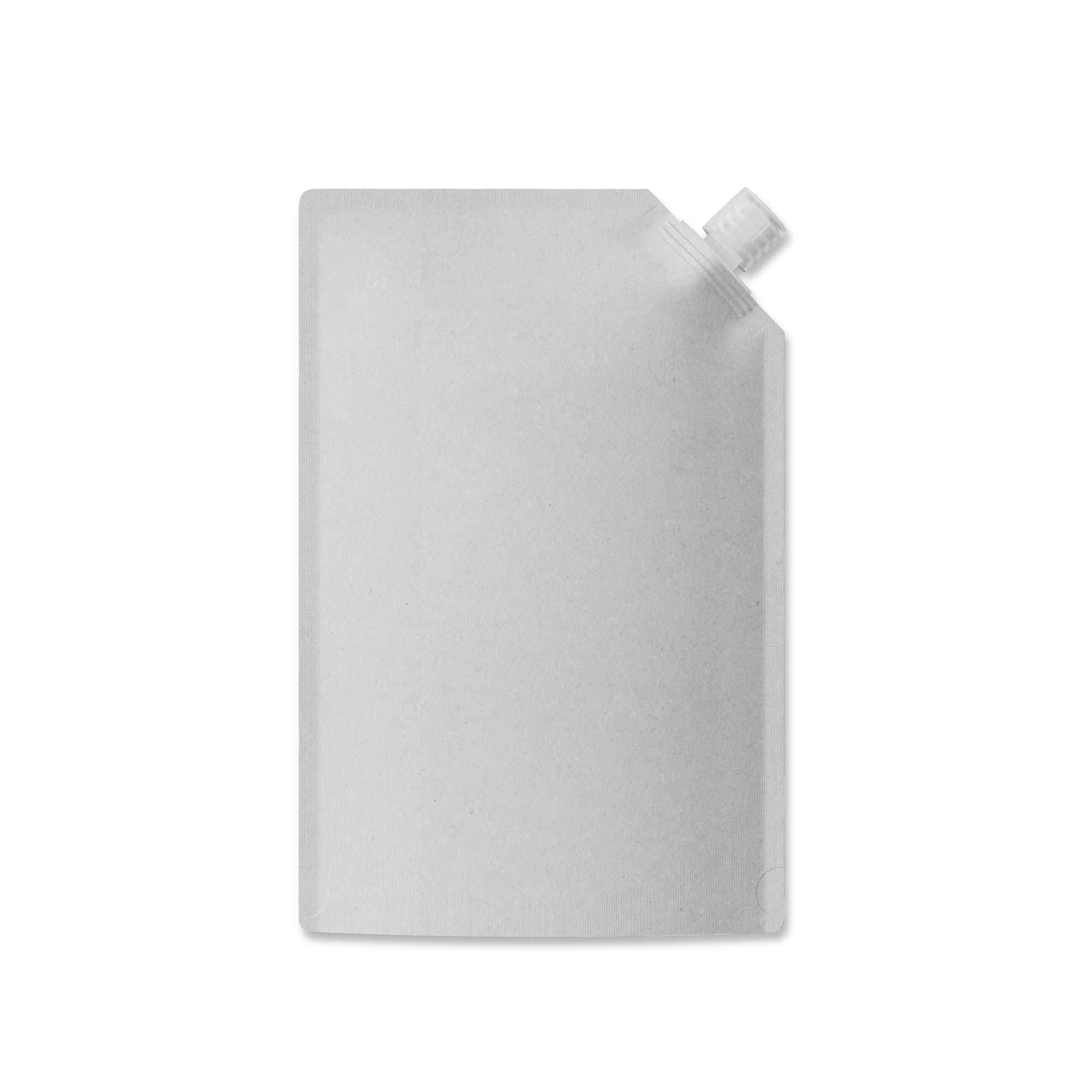 Customizable Classic Kraft Bottle Pouch with Corner Wide Mouth Flip Top Cap (Full Customization)