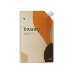 Customizable Classic Kraft Bottle Pouch with Corner Wide Mouth Flip Top Cap (Full Customization)