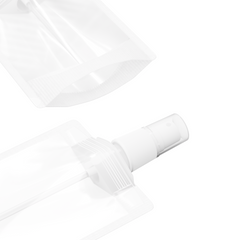 Frosted Translucent Stand Pouch with Top Wide Mouth Fine Mist Sprayers Cap