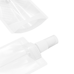 Frosted Translucent Stand Pouch with Top Wide Mouth Serum Pump