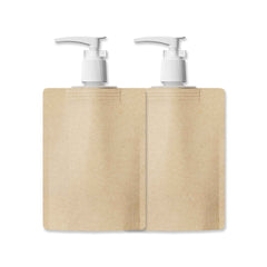 Customizable Classic Kraft Brown Beauty Dispenser with Top Wide Mouth Pump (Basic Printing)