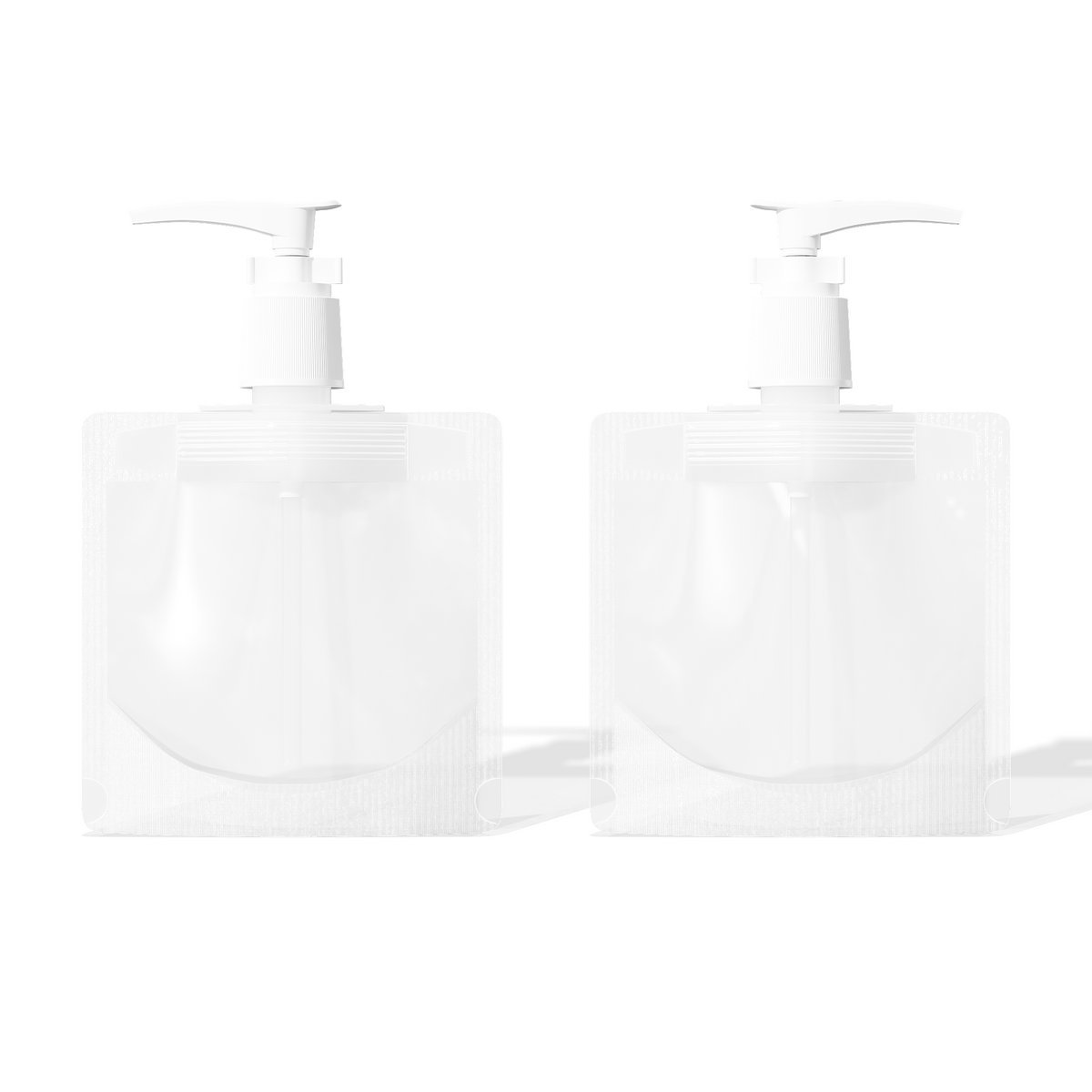 Frosted Translucent Stand Pouch with Top Wide Mouth Pump Dispenser