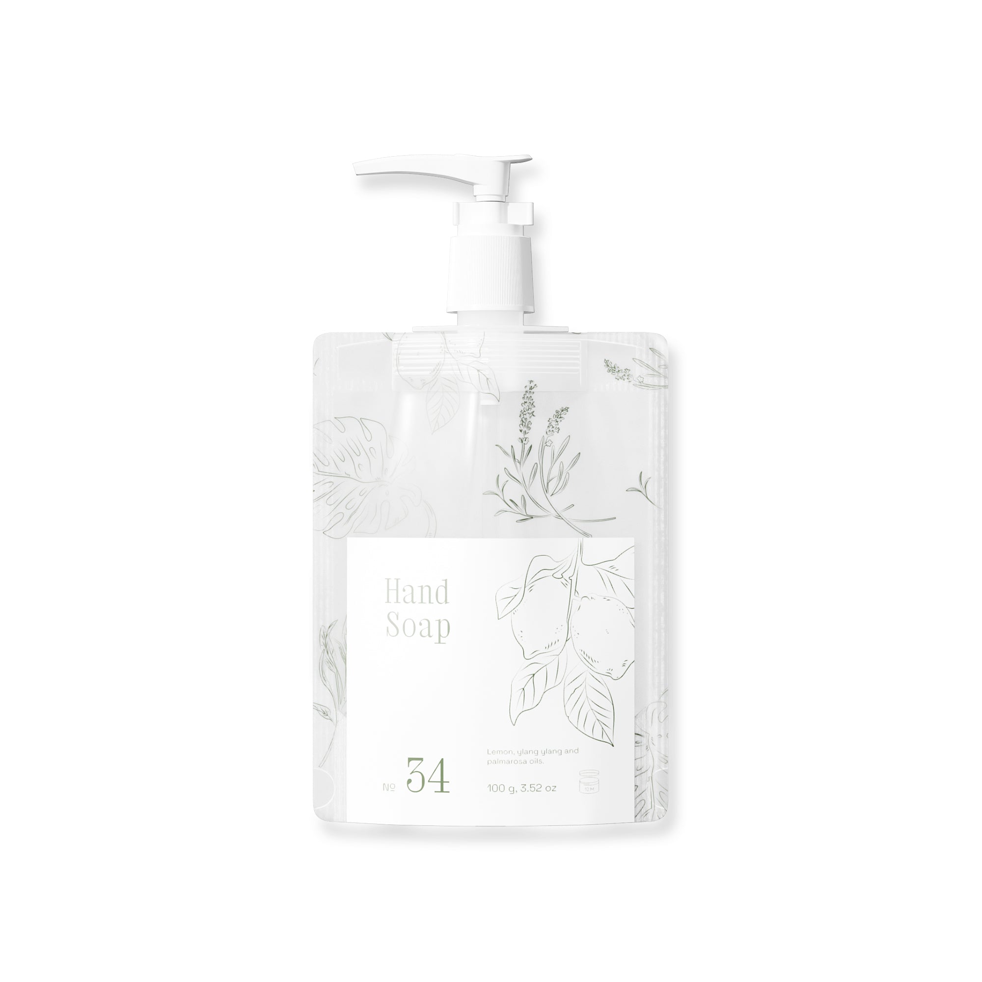 Customizable Frosted Translucent Stand Pouch with Top Wide Mouth Pump Dispenser (Full Customization)