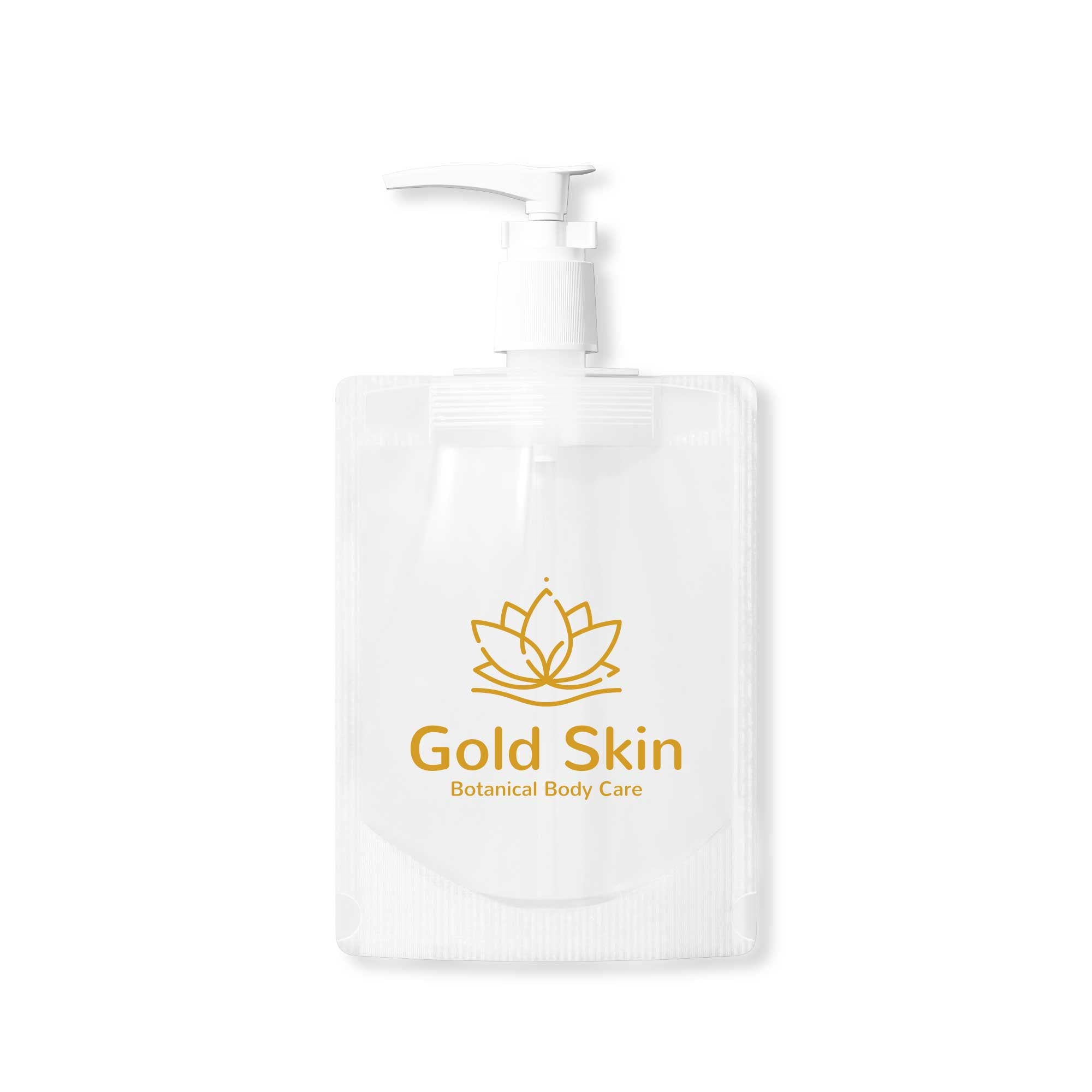 Customizable Frosted Translucent Beauty Stand Pouch Dispenser (Basic Printing)