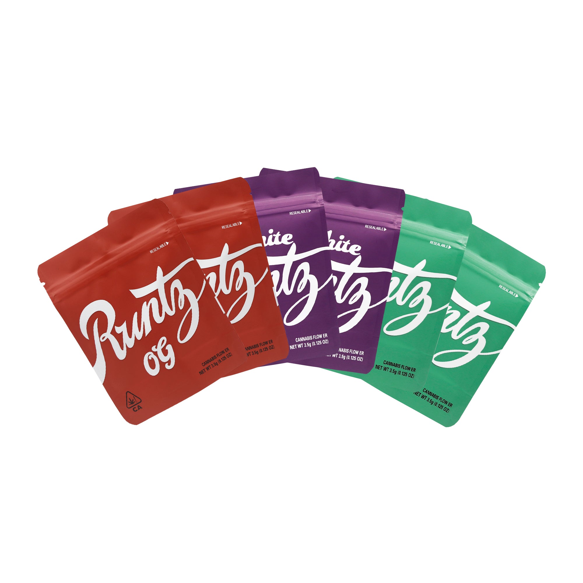 Matte Runtz OG Smell Proof Metallized Foil Stand Strong® Bags