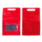 QQ Studio® Smooth Matte Brick Red Side Gusset Stand Strong® Bags with Die Cut Handles