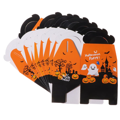 Halloween Designed Cardboard Treat Boxes with Handle