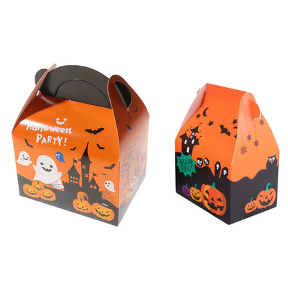 Halloween Designed Cardboard Treat Boxes with Handle