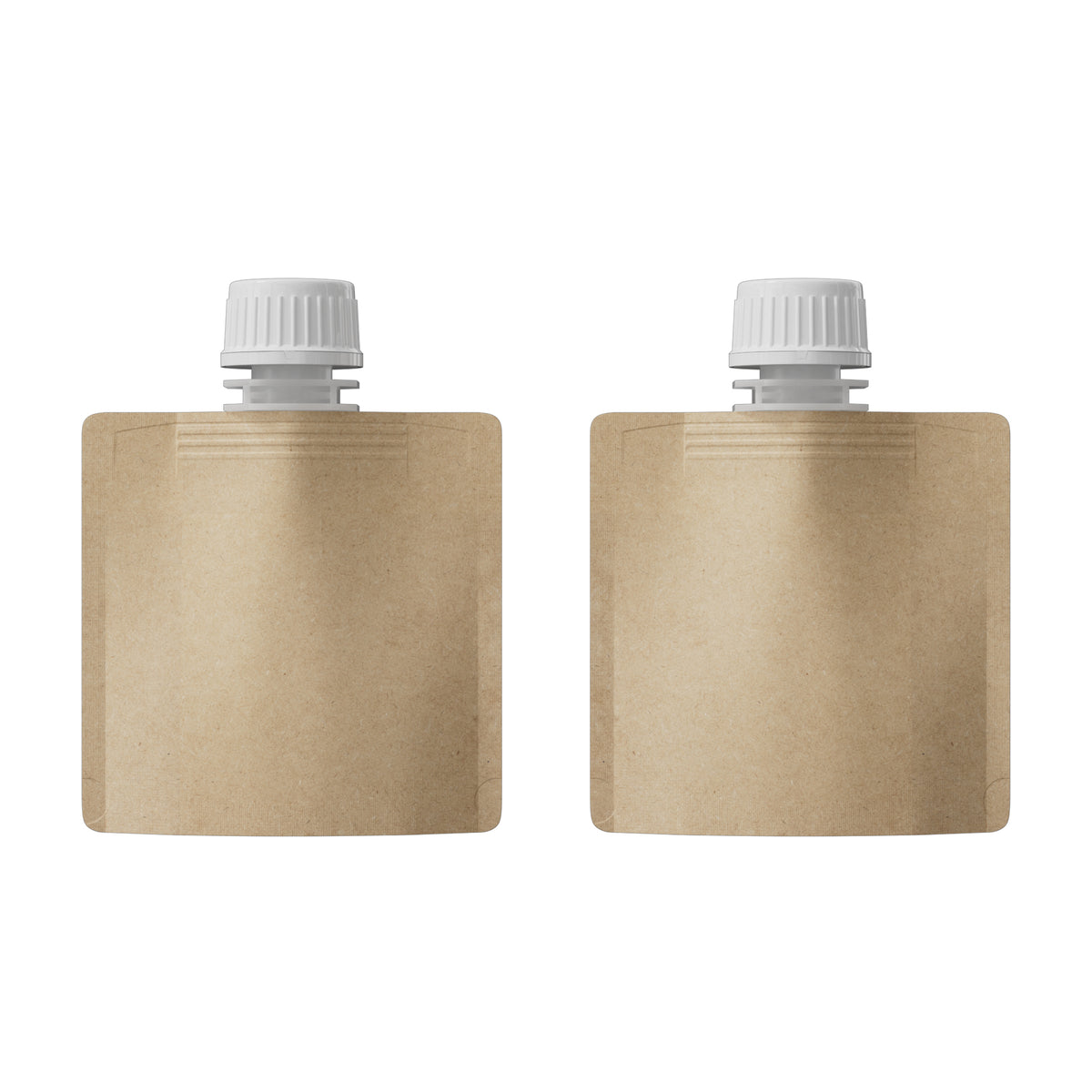 Classic Kraft Brown Stand Pouch with Top Wide Mouth Twist Cap