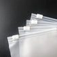 QQ Studio® Cloudy Translucent Poly Plastic Slider Zip Organization Bags