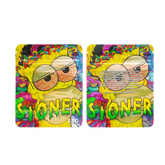 Holographic 90s Cartoon Smell Proof Metallized Foil Stand Strong® Bags
