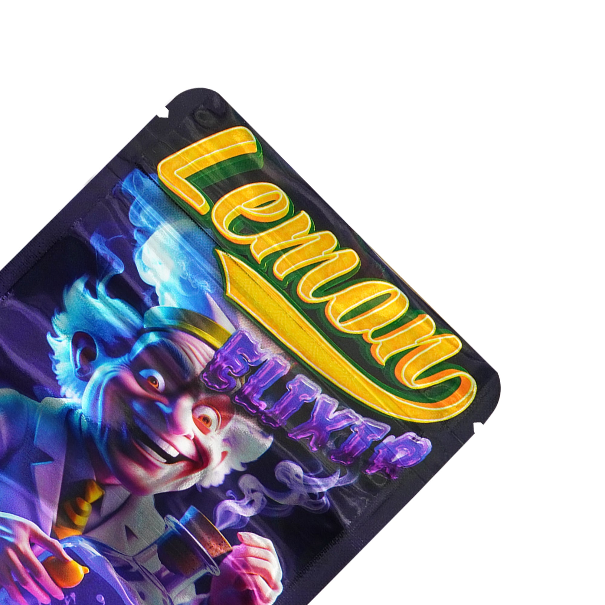 Holographic Lemon Fusion Smell Proof Metallized Foil Stand Strong® Bags