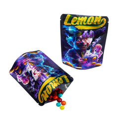 Holographic Lemon Fusion Smell Proof Metallized Foil Stand Strong® Bags