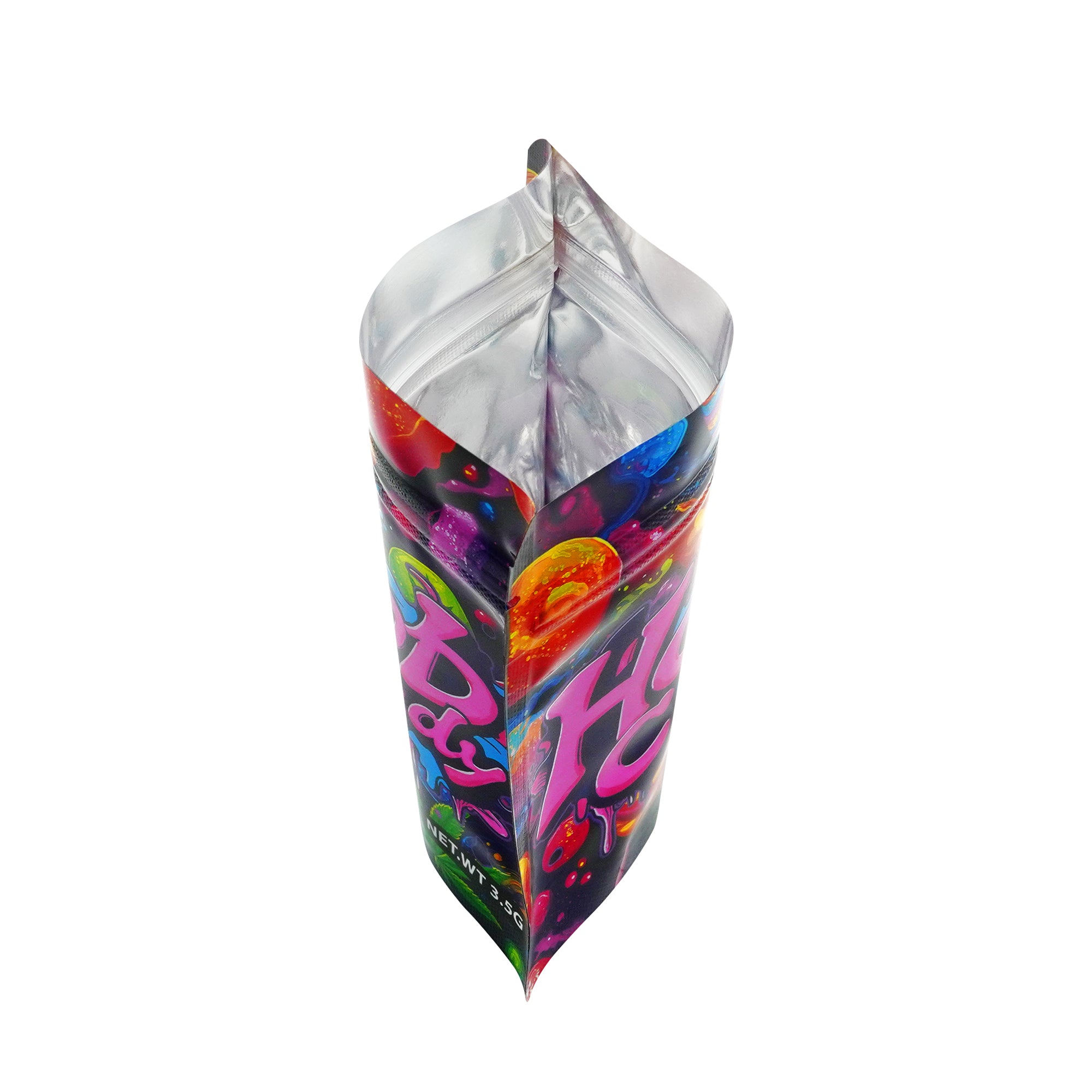 Holographic Candy Burst Smell Proof Metallized Foil Stand Strong® Bags