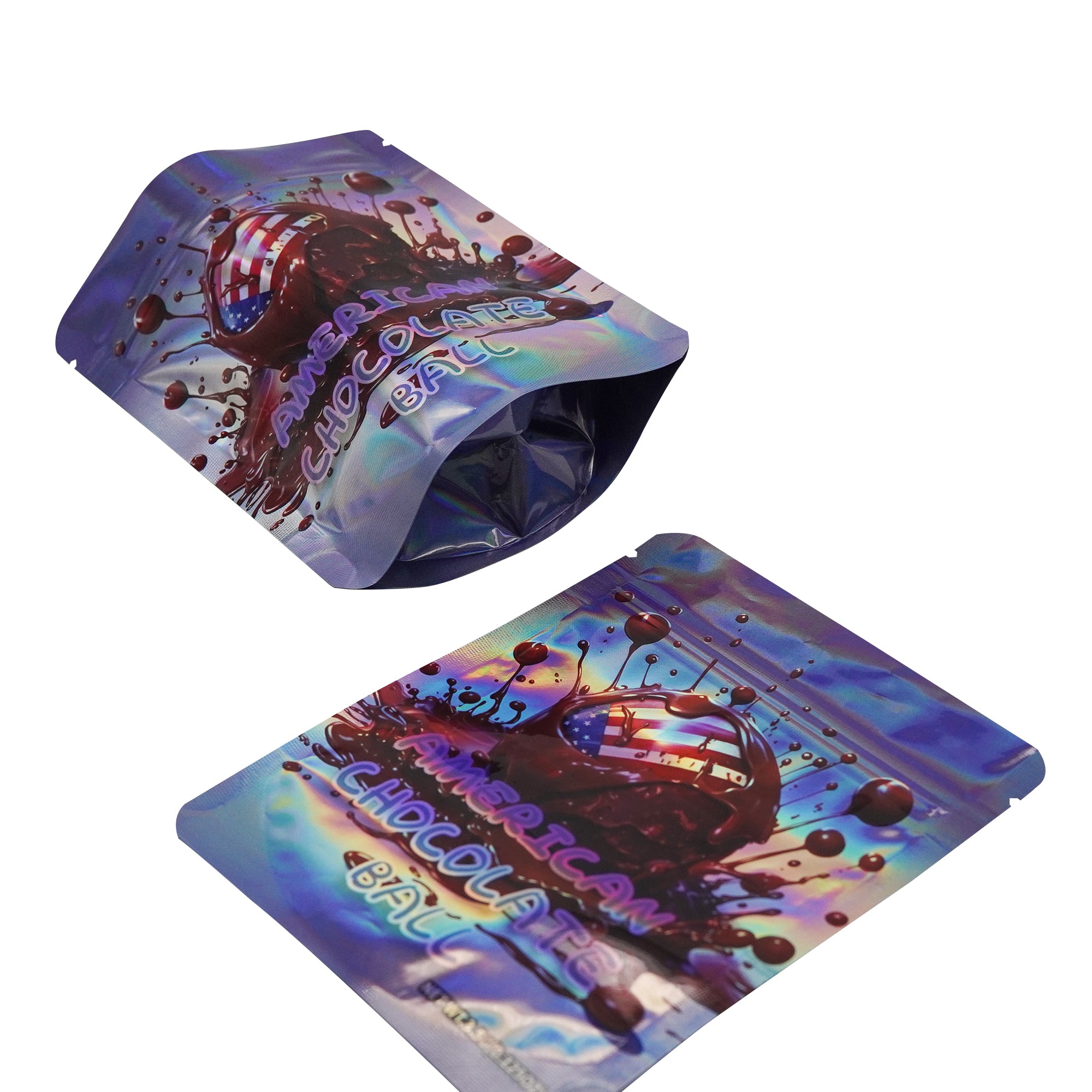 Holographic Liberty Flower Smell Proof Metallized Foil Stand Strong® Bags