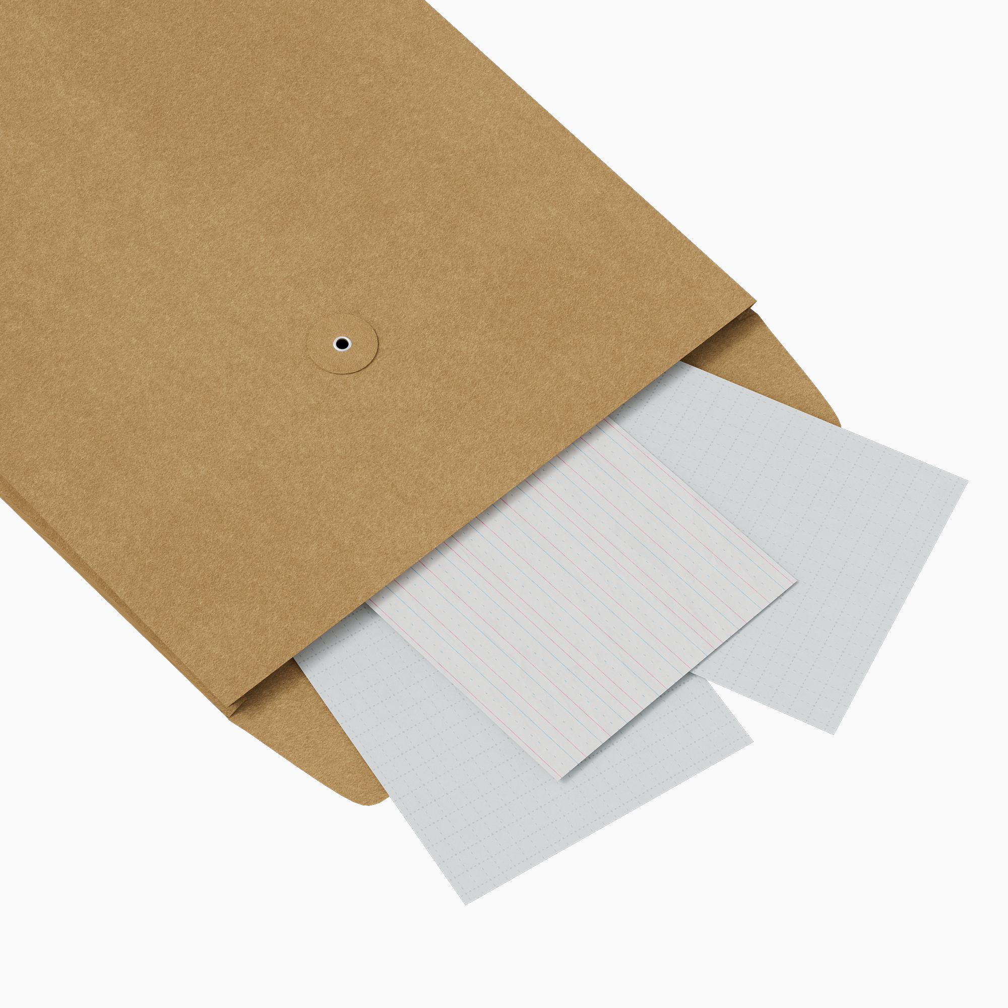 Colored Kraft Packaging Envelopes with String Tie