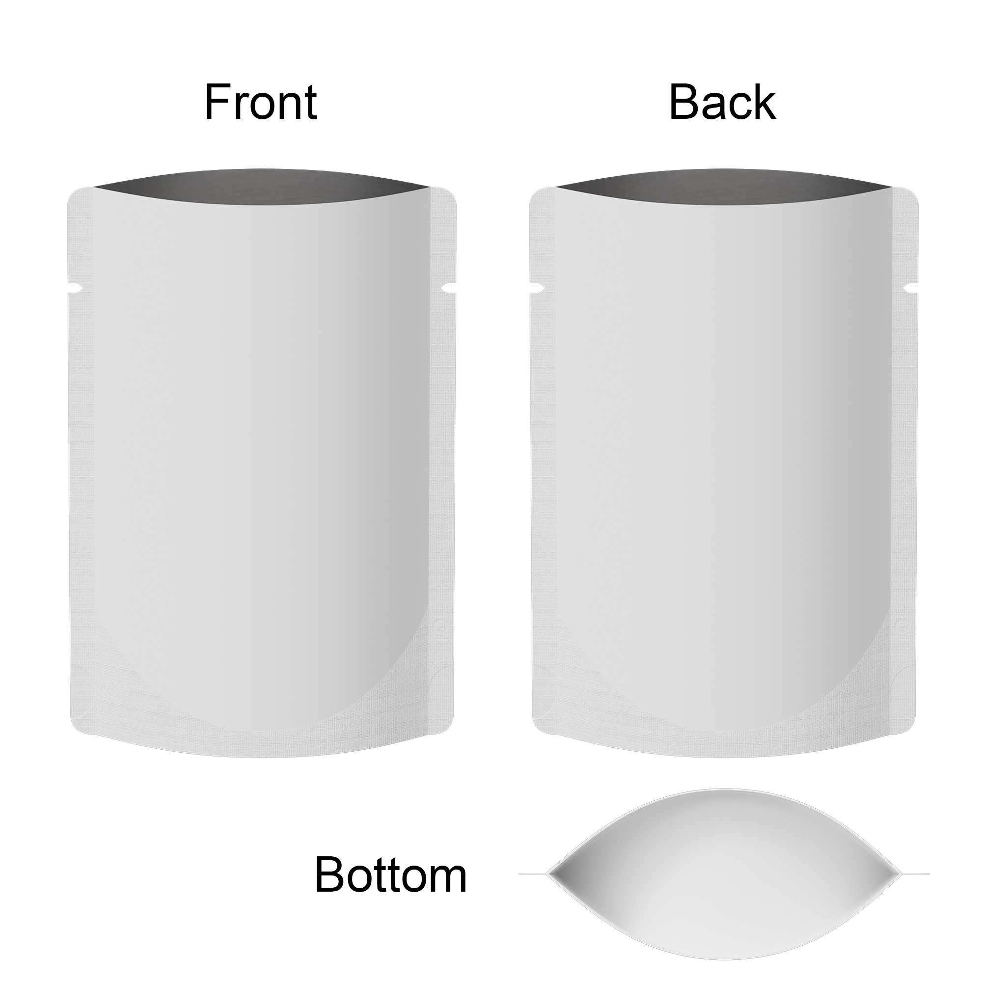 Open Top Bottom Stand Packaging Bag - Reusable Storage Pouch (Design Your Own)