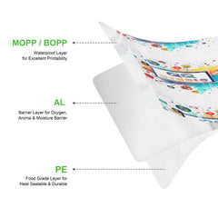 Stand-Up Ziplock Side Gusset Bag with Center Seal (Design Your Own)