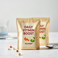 Open Top Bottom Stand Packaging Bag - Reusable Storage Pouch (Design Your Own)