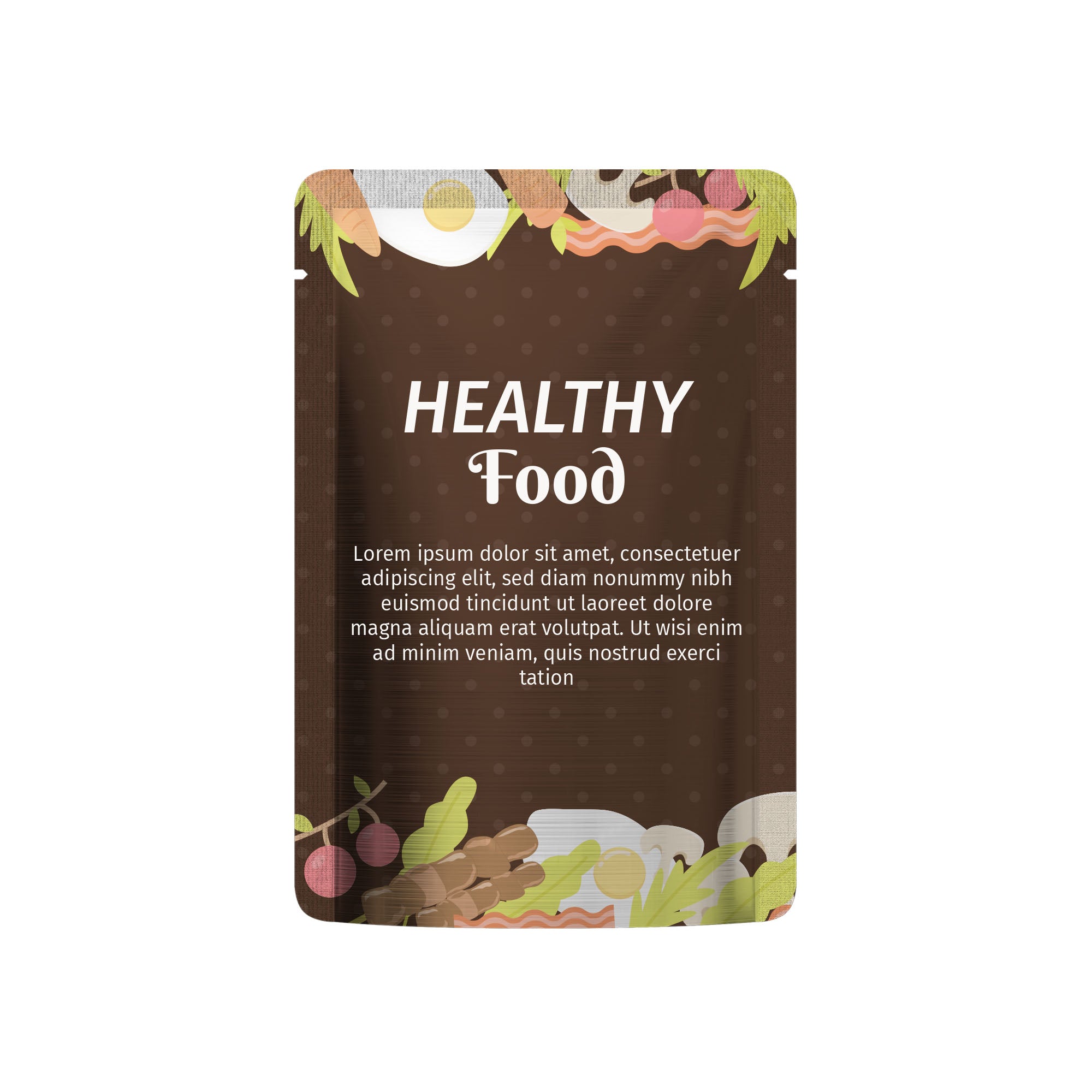 Customizable Open Top Packaging Bag - Reusable Storage Pouch for Food and Products (Design Your Own)