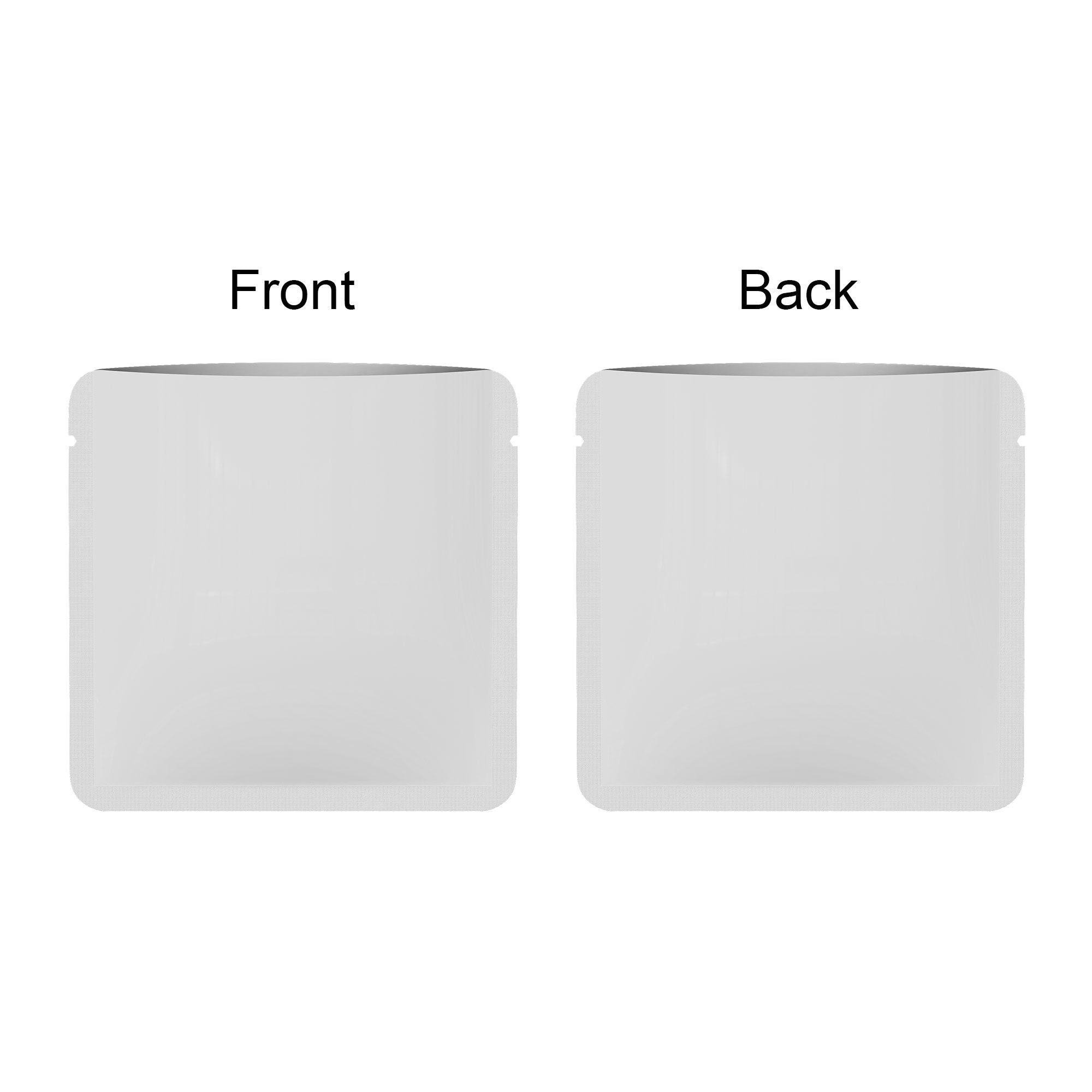Square Open Top Packaging Bag - Fully Customizable Reusable Pouch (Design Your Own)