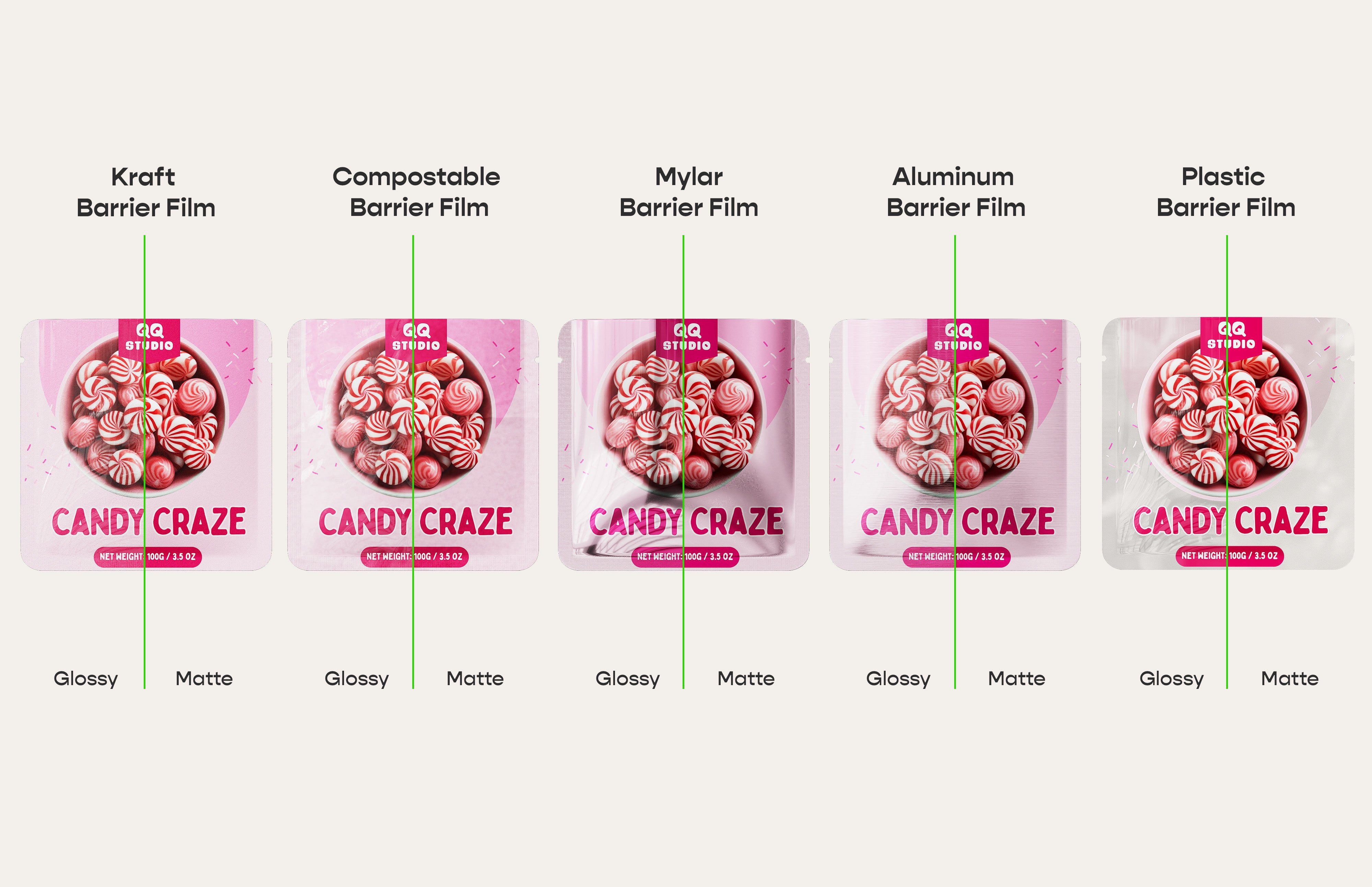 Square Open Top Packaging Bag - Fully Customizable Reusable Pouch (Design Your Own)