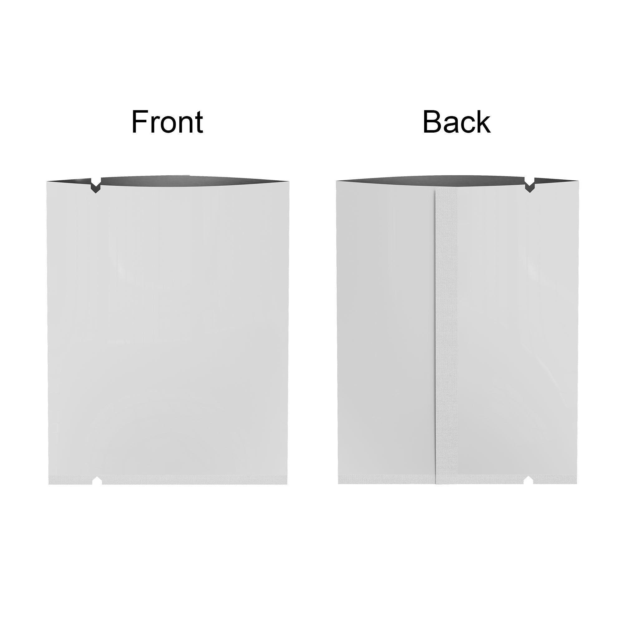 Central Seal Open Top Bags (Design Your Own)